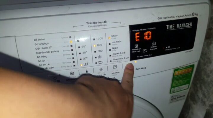 cach test loi may giat electrolux